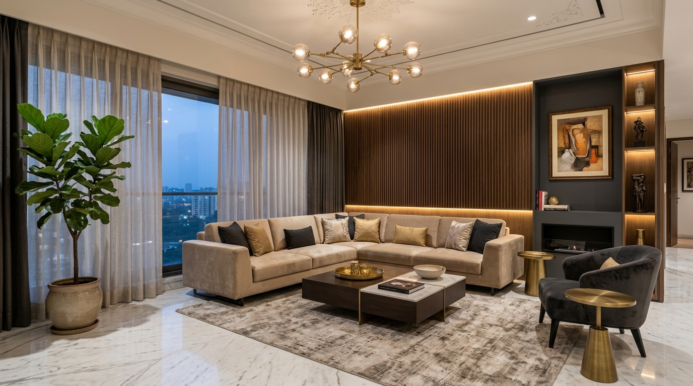 SGM Interior Design Living Room Luxury Transformation